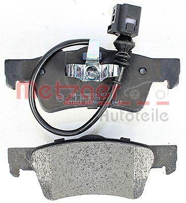 Jeu de 4 plaquettes de frein METZGER ref. 1170465